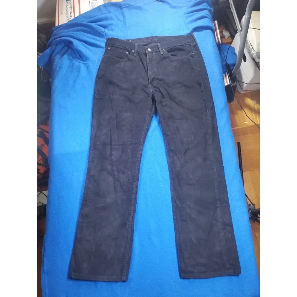 Levis 514 Curdoroy Denim Jeans Pants Men's Size 36 X 32